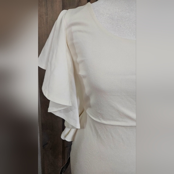 LULU'S Live my Life White One-Shoulder Bodycon Dress In White. Size Small NWT - Picture 11 of 16